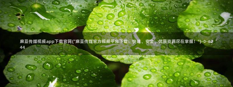 麻豆新片：麻豆传媒视频app下载官网(\
